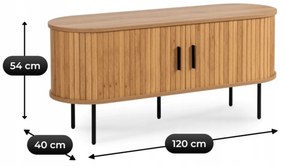 PROXIMA.store - Elegantný TV stolík TRISH FARBA: dub