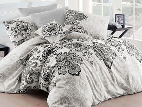 XPOSE® Bavlnené obliečky LUXURY na dve postele - sivé