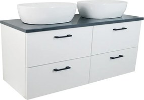 Comodo Kúpeľňová skrinka pod doskové umývadlo Agria NEW W 120-HD - biela/antracit