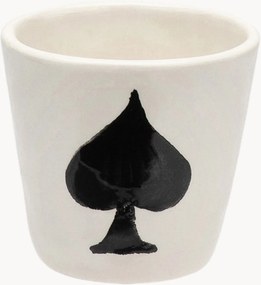 Ručne maľovaná šálka na espresso Ace of Spades
