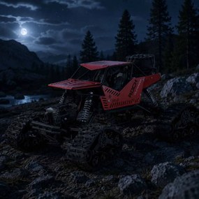 KIK RC Rock Crawler 4x4 LH-C012 diaľkovo ovládané auto, 1:16, červené
