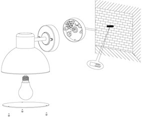 Eglo 96207 - Vonkajšie nástenné svietidlo ENTRIMO 1xE27/60W