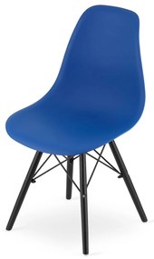 PreHouse OSAKA modrá stolička / čierne nohy