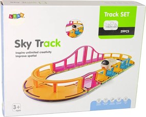 LEAN Toys Magnetické stavebnice Sky Track 29 kusov