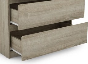 Zásuvková komoda Carlos 753S, dub sonoma, výška 80 cm