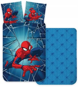 DETSKÉ BAVLNENÉ OBLIEČKY SPIDERMAN 100X135 CM, 1KS 40X60 CM VZOROVANÉ