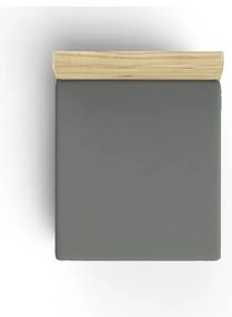 Tmavosivá napínacia bavlnená plachta 160x200 cm - Mijolnir