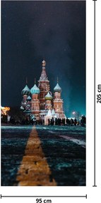 Fototapeta na dvere - Stavba v Rusku (95x205cm)