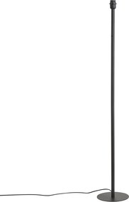 Stojaca lampa čierna bez tienidla - Simplo