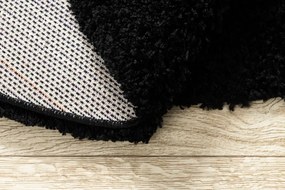 Okrúhly koberec SOFFI shaggy 5cm čierna