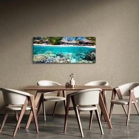 Obraz pláže na tropickom ostrove (120x50 cm)