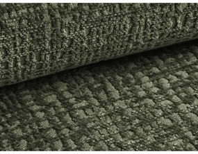 Zelená čalúnená dvojlôžková posteľ s úložným priestorom s roštom 180x200 cm Noho – Makamii