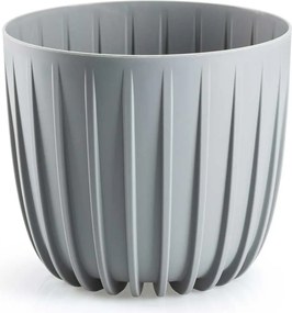 Květináč STRIPPED 17,8x15,6 cm šedý