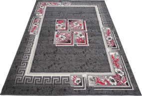 TA Koberec 4489A DARK GRAY CHEAP PP CRM Sivý Obdĺžnikový Rozmer: 60x100 cm