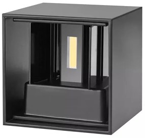 LED Vonkajšie nástenné svietidlo 2xLED/3W/230V IP54 čierna