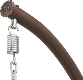 Sconto Závesné kreslo COLMAR hnedá mocca/krémová