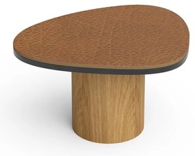 Koňakovohnedý nástenný oceľový háčik Dot S Bull – LIND DNA