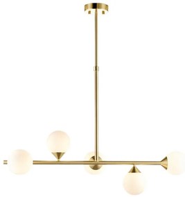 Endon 101347 - Luster na tyči OTIS 5xG9/3W/230V zlatý