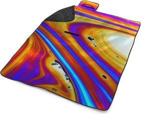 Sablio Plážová deka Farebná abstrakcia: 200x140 cm