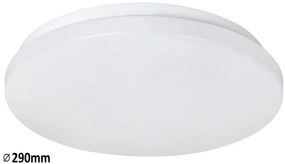 Rabalux LED stropné svietidlo Rob 1x20W | 1400lm | 4000K - priemer 29cm, biela