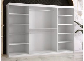 Šatník Terospito 2 250, Farby: Biela