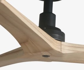 FARO 34284 - Stropný ventilátor KLIM S borovica/čierna pr. 92,5 cm + DO