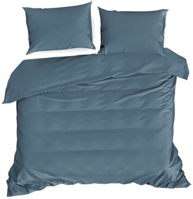SATÉNOVÉ OBLIEČKY DINA 200X220 CM, 2KS 70X80 CM TYRKYSOVÉ