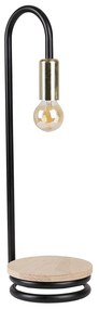 Candellux ABI Stolná lampa black golden 1X40W E14 41-80080