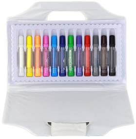 Lean Toys Sada farebných akrylových fixiek v kufríku - 12 kusov