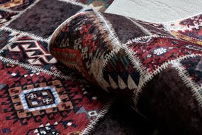 Koberec protišmykový ANDRE 2305 Orientálny - bordový / hnedý