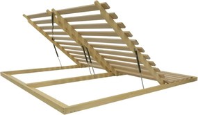 Nepolohovateľný/výklopný latkový rošt 200x200 cm Masiv Partner Lux – Materasso