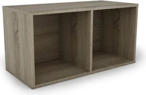 Nástenný regál s 2 priehradkami Jerry, dub sonoma%