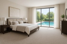 Vopi, Metrážny koberec Capri béžovej - neúčtujeme odrezky z role, na mieru, šíře 1,33m,1m,2m,3m,4m,na mieru, neúčtujeme odrezky, hnedá, ab (mriežka), chodba / predsieň