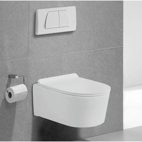 Mexen SOFIA Rimless závesná wc misa so sedátkom s pomalým zatváraním, 49 x 37 cm, biela, 30544000
