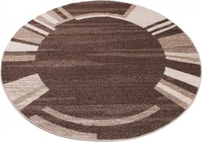 TA Koberec 3443A TMAVOHNEDÉ SARI KOLESO 3UX Rozmer: 200x200 cm