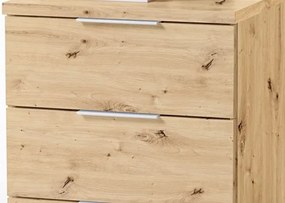 Vyšší nočný stolík Anton, dub artisan