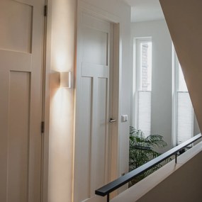 Okrúhla dizajnová nástenná lampa biela - Sabbir