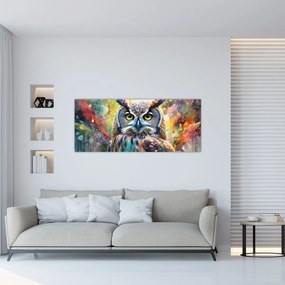 Obraz - Maľba sovy (120x50 cm)