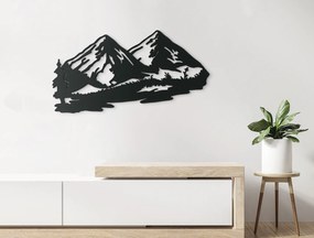 drevko Moderný obraz Hora Rozmer obrazu: 34 x 65 cm, Farba dekorácie: Čierna