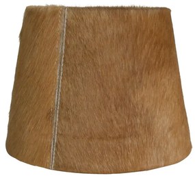 Svetlo hnedé tienidlo na lampu z hovädzej kože - Ø 20* Ø 15*15cm