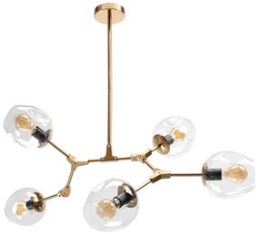 Toolight - Závesná lampa 5xE27 APP506-5C, zlatá, OSW-08555