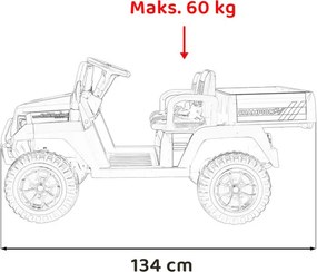 Elektrické autíčko Pick-Up Champion biele