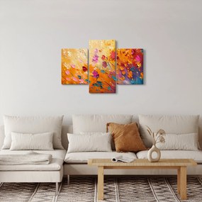 Obraz - Maľba farebných kvetov (90x60 cm)