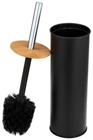 Čierna oceľová WC kefa Tortona – Wenko