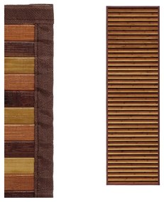Bambusový behúň v hnedo-horčicovej farbe 60x200 cm – Casa Selección