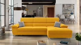 Rohová rozkladacia pohovka Alvin Mini Premium, Dostupné poťahy: Sorriso 01+Sorriso 12+Sorriso 01, Strana: ľavá