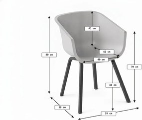 AKCIA Jedálenská stolička HARTMAN AMALIA ELEMENT, žltá II. akosť