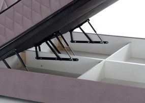 Posteľ Reve 180x200 cm, svetlo ružová