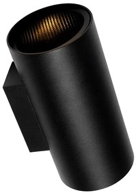 Dizajnová okrúhla nástenná lampa čierna - Sab Honey