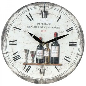 Nástenné hodiny Vineyard Champagne 28 cm